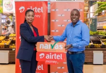 Airtel Money Kenya has signed a partnership with Naivas Supermarket that will allow Airtel Money customers to deposit and withdraw cash across Naivas branches countrywide. The deal is part of Airtel Money’s proactive strategy to expand its agent footprint and get closer to the customer, which heightens the competition for customers with Safaricom’s M-Pesa. Speaking during the signing ceremony, Airtel Money Managing Director, Ms Anne Kinuthia-Otieno, said the partnership, will significantly bolster their ongoing efforts to enhance access to financial services for their customers through their Mobile Money platform. “Today marks a significant milestone for us, as we join hands with Naivas Supermarket to bring enhanced convenience to our customers,” said Ms. Anne Kinuthia-Otieno. “This partnership underscores Airtel Money’s commitment to expanding our reach and ensuring that our services are easily accessible. By offering cash deposit and withdrawal services at Naivas branches nationwide, we are not only strengthening our presence but also reaffirming our dedication to providing seamless and affordable financial solutions through our Mobile Money platform,”