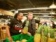 Angeline Bett, Area Manager for Carrefour Kenya and Christophe Orcet, Regional Director – East Africa at Majid Al Futtaim Retail, pictured beside a variety of pineapples during the grand opening of Carrefour's 25th store at Runda Mall