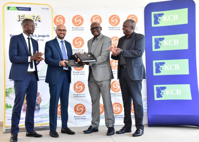 Leading property developer Superior Homes Kenya has today signed a Memorandum of Understanding (MOU) with KCB Bank Kenya that will see the two institutions bridge the gap between property development and financing to boost uptake of real estate products in Kenya. The partnership will enable Superior Homes Kenya investors to access tailor-made mortgage products from KCB Bank, specifically designed to support the mid-income and premium housing market segments, which aligns with their shared vision of empowering more Kenyans to achieve homeownership while driving sustainable urban growth. This partnership comes at a time when Kenya’s real estate sector continues to experience significant economic growth, currently contributing 6.7 per cent to the country’s Gross Domestic Product (GDP), up from 4.1 per cent in 2020. Despite this growth, majority of Kenyans (88.6 per cent) still construct their homes over a long period, relying on personal savings rather than mortgage financing, due to limited access to structured financial solutions. This collaboration aims to bridge that gap by unlocking flexible financing for existing and potential homeowners looking to buy into Superior Homes developments. Speaking during the event, Superior Homes Kenya Chief Executive Officer Shiv Arora noted that the partnership marks a transformative milestone in the company’s mission to offer communities of value to their investors. “Our goal as a company is to create and drive the uptake of sustainable master-planned communities. Whether you are a first-time buyer, an investor, or living abroad, this partnership brings you one step closer to being a homeowner in a financially sustainable way, while also contributing meaningfully to the country’s housing agenda,” said Superior Homes Kenya Chief Executive Officer Shiv Arora. Under this deal, KCB Bank will offer competitive mortgage financing for Superior Homes Kenya’s pipeline of mid-tier and premium housing projects. This includes structured repayment plans, longer tenure options, and dedicated customer support to guide homebuyers through the application and approval process. “This partnership cements our relationship with Superior Homes in terms of being able to provide affordable housing for the populations in Kenya. Superior Homes has delivered timely and quality products over the last 20 years. Through this partnership, we are looking to offer the Kenya Mortgage Refinance Company (KMRC) mortgage facility which allows for 105 per cent borrowing. Not only are we will be offering loan facilities but also cover some of the closing costs which allow investors ease in their transition into homeownership,” said KCB Group Head of Projects and Investments Kenneth Luusa.