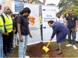 Equity Group Foundation Board Member, Dr. Ruth Kagia plants a tree seedling during the 16th Annual Education and Leadership Congress held at Alliance Girls High School. Equity Group Foundation (EGF) is hosting the Annual Education and Leadership Congress for 4,404 Wings to Fly and Elimu scholars across the country, during the August school holidays, including 3,402 refugee scholars from Dadaab and Kakuma. The experience is designed to transform how scholars approach daily decisions, equipping them to generate meaningful change in their academic journeys, personal growth, and community impact. To date, 60,009 scholars, (22,009 Wings to Fly Scholarships and 38,000 Elimu) have benefited from these programs, receiving full scholarships and mentorship support throughout their secondary education journey.
