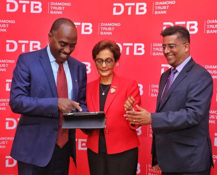 DTB-Chairman-Linus-Gitahi-left-with-DTB-Group-CEO-Nasim-Devji-and-Finance-Strategy-Director-Alkarim-Jiwa-right-